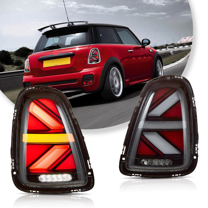 VLAND LED Tail Lights For 2007-2013 Mini Cooper R56 R57 R58 R59 w/Startup Animation
