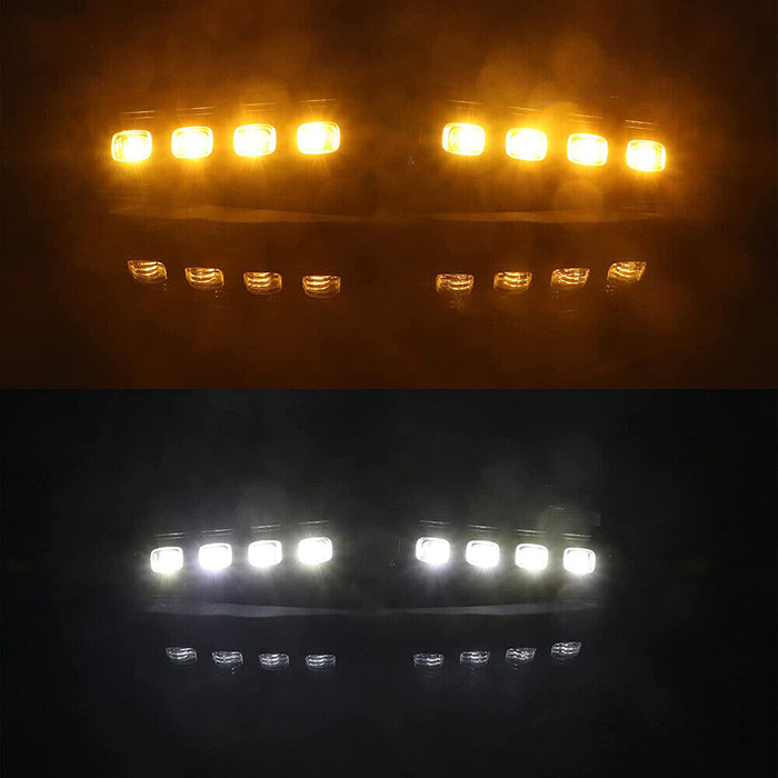 VLAND LED Fog Lights Kit For 2021-2022 Ford Bronco Front Bumper Lamps W/Running Lights