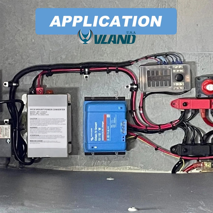 VLAND RV Trailer Camper 75 Amp Power Converter - WF-9875-MBA WF-9875 Series ONE SET