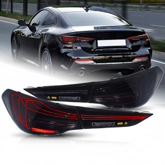 VLAND LED Laser Taillights For 2020-2024 BMW 4-Series I4 M4 G22/G23/G26/G82/G83