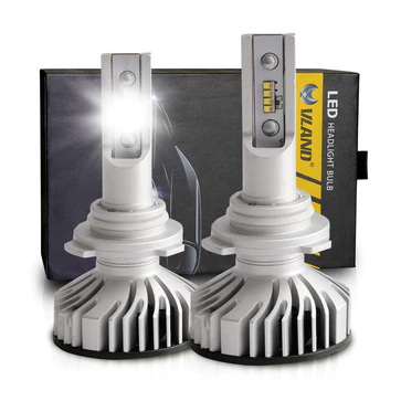 VLAND 2PCs D2S/H7/9005 LED Headlight Bulbs 35W 6000K Super Bright