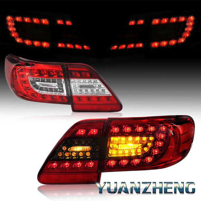 VLAND LED Tail Lights for Toyota Corolla 2011 2012 2013 Red Smoked VLAND LED Tail Lights for Toyota Corolla 2011 2012 2013 Red Smoked