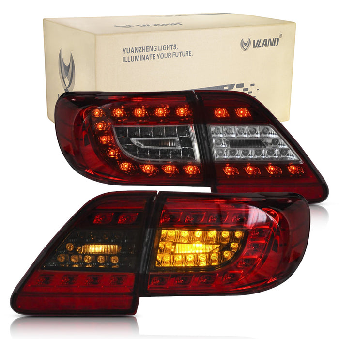 VLAND Custom LED Tail Lights for Toyota Corolla 2011 2012 2013 Rear Lamps (MOQ of 100)