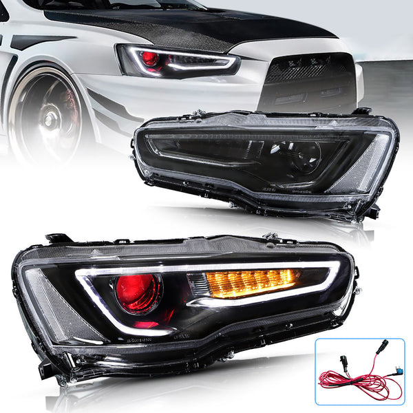 VLAND Demon Eye Projector Headlights for Mitsubishi Lancer EVO X