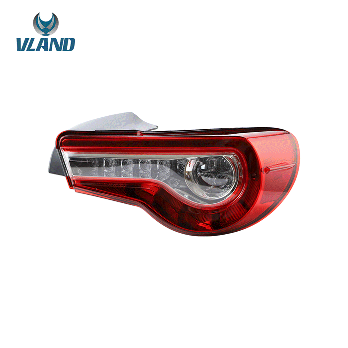 VLAND Set of Dual Beam Projector Headlights and Full LED Tail Lights for Toyota 86 GT86 2012-2020 Subaru BRZ 2013-2020 Scion FR-S 2013-2020