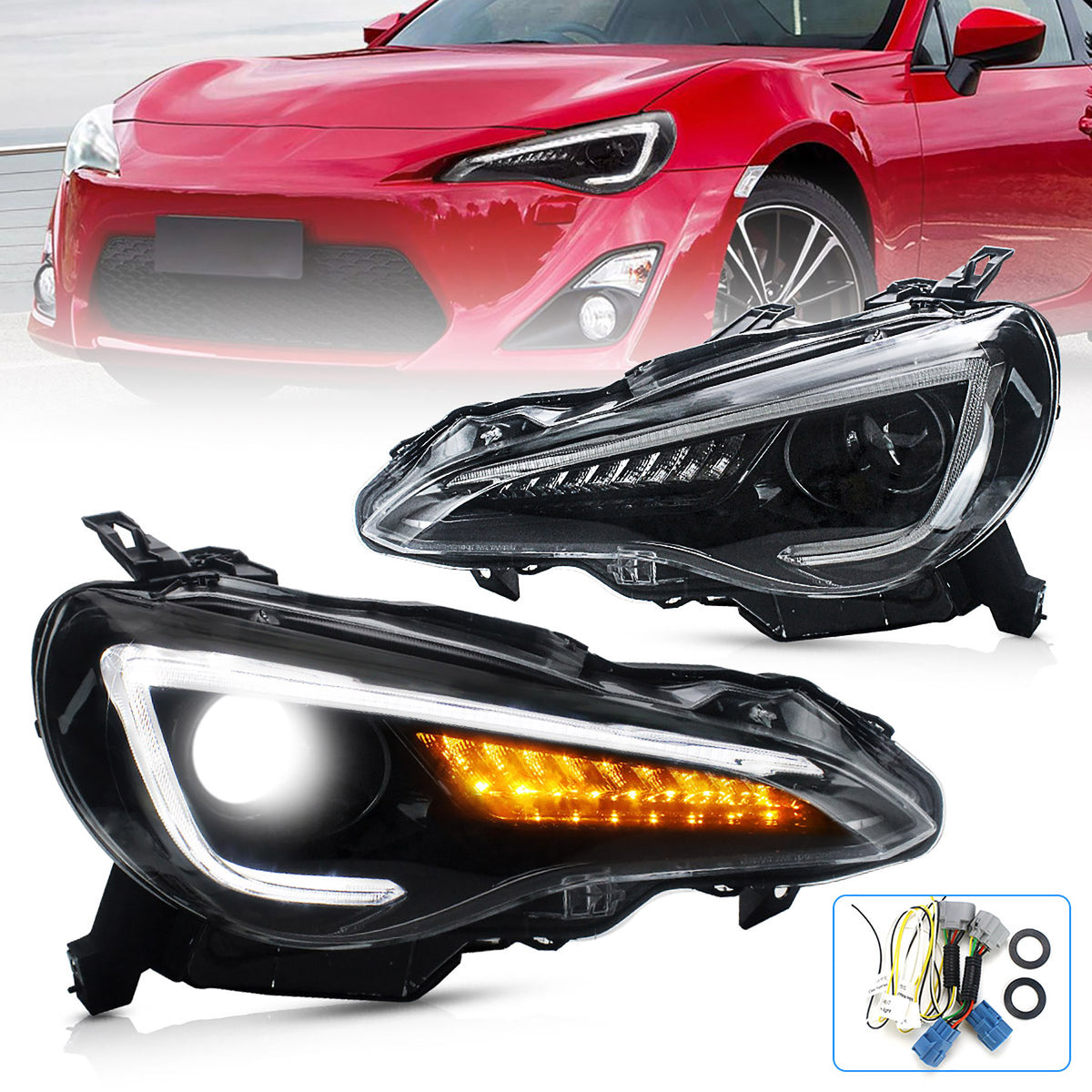 VLAND Official Projector Headlights for Toyota 86 Subaru BRZ