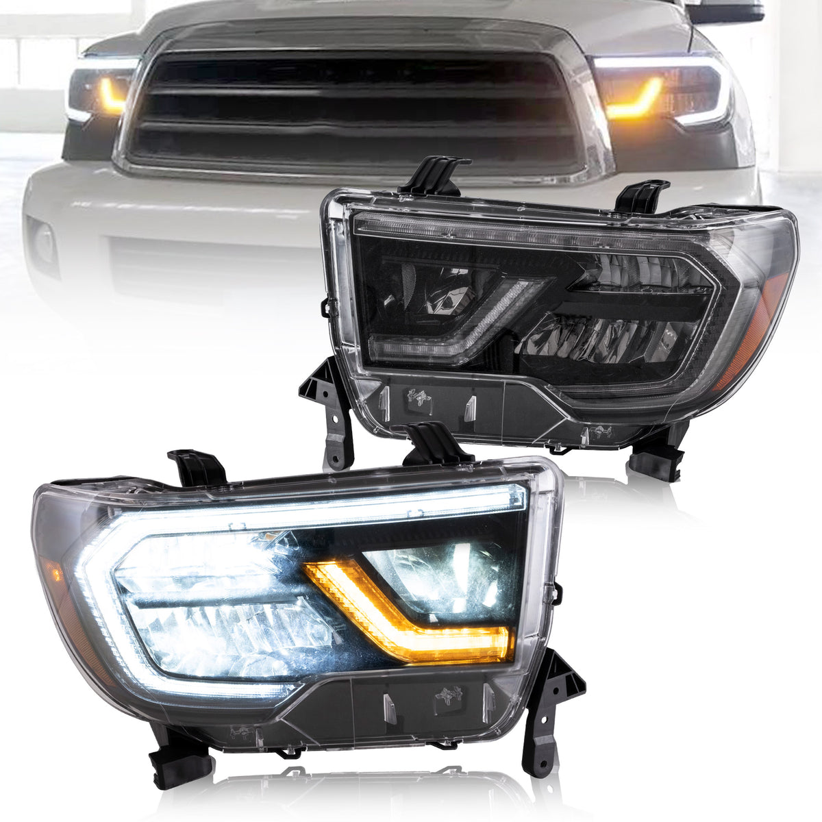VLAND トヨタ タンドラ 2007-2013、セコイア 2008-2017 用フル LED
