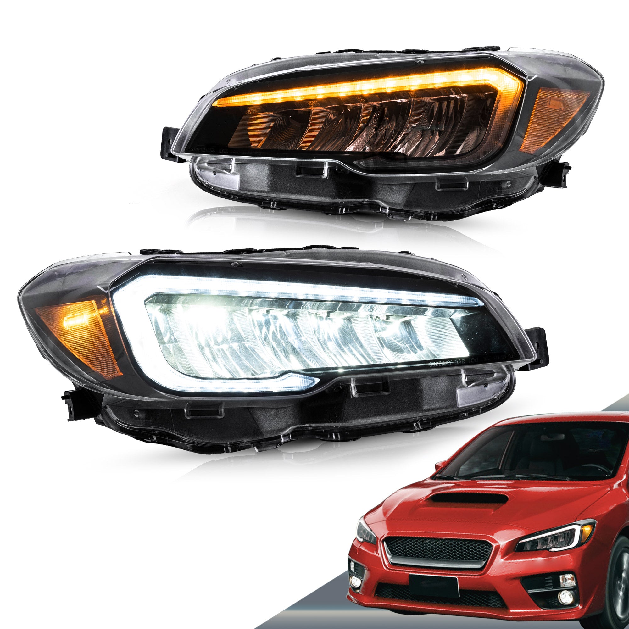 VLAND スバル WRX 2015-2021 用デュアルビームプロジェクターとフル