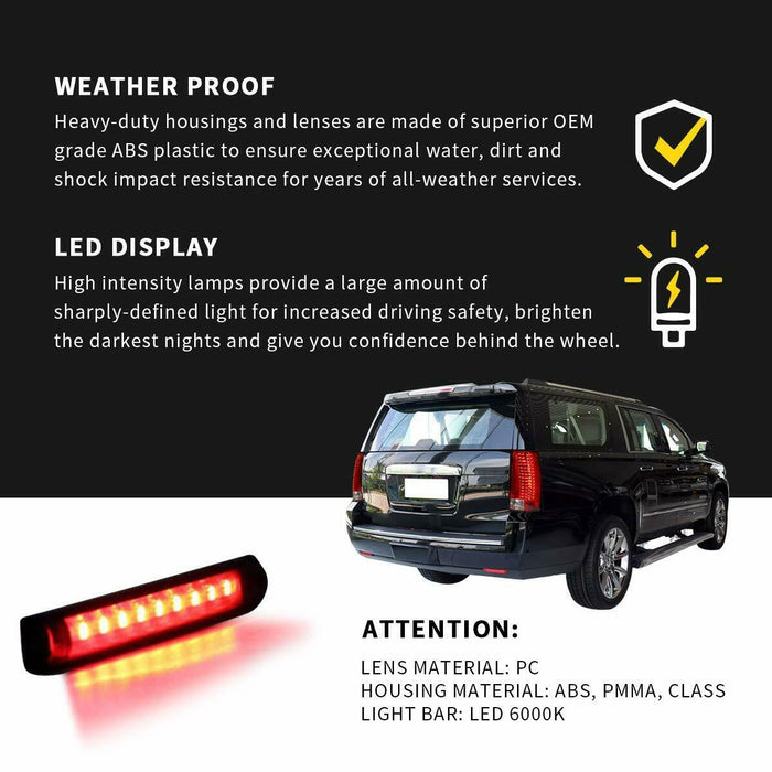 VLAND LED-Rückleuchten für GMC Yukon XL Denali / Chevy Suburban Tahoe 2007–2014 (nicht für Scheunentormodelle) (USA-Lager)