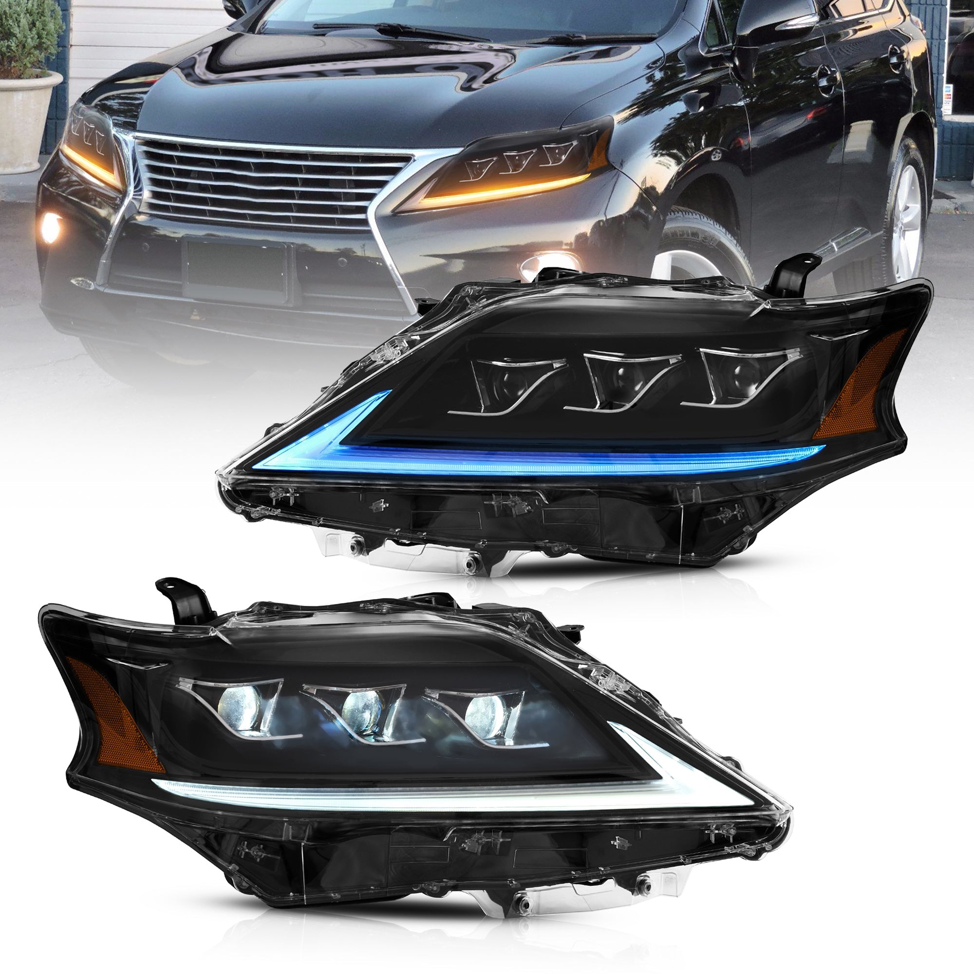 #1954 LEXUS RX450h ヘッドライト VLAND Headlights For Lexus RX350 RX450H 2013-2015 Third Generation