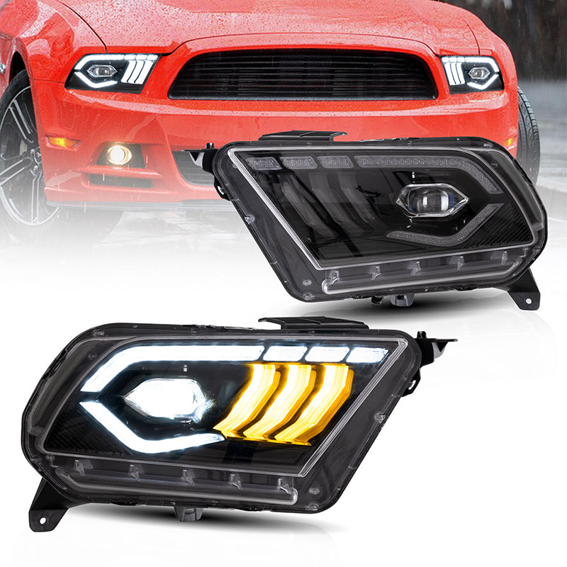 VLAND フォード マスタング 2010-2014 用 LED ヘッドライト