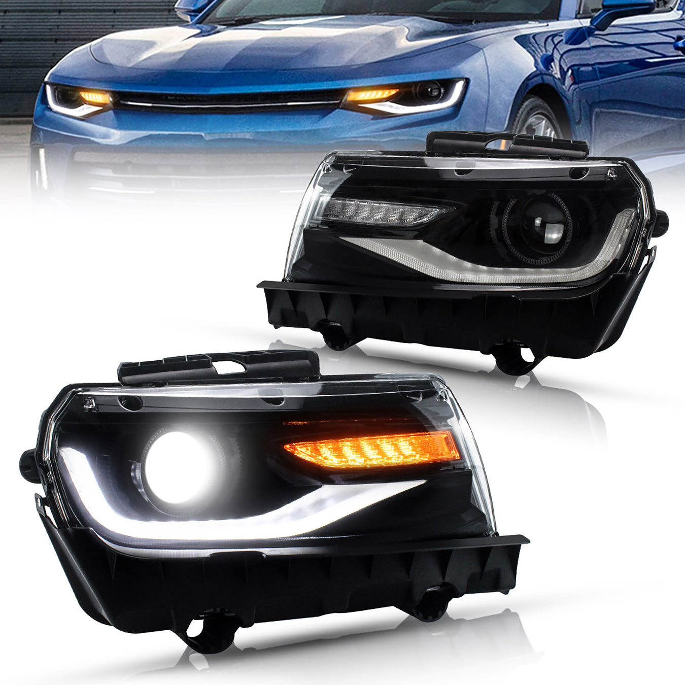 chevy pojector headlights