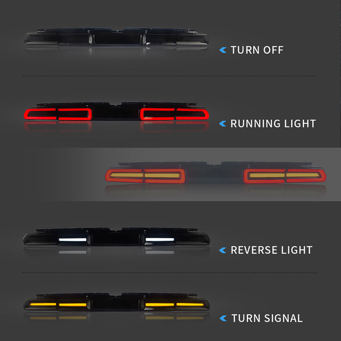 Dodge Challenger Headlights and Tail Lights