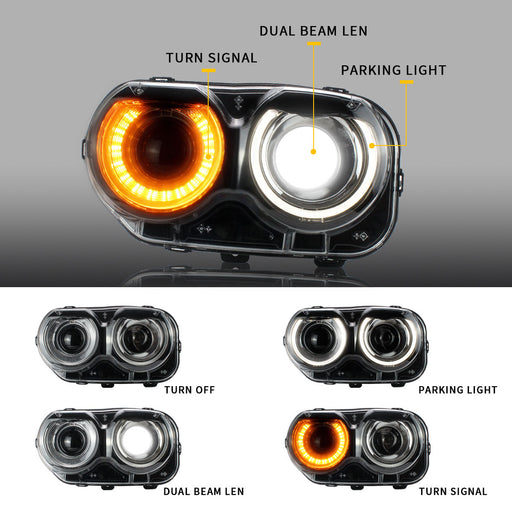 Dodge Challenger 2015-2019 Headlights