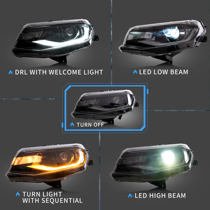 2016-2018 Chevy Camaro Headlights