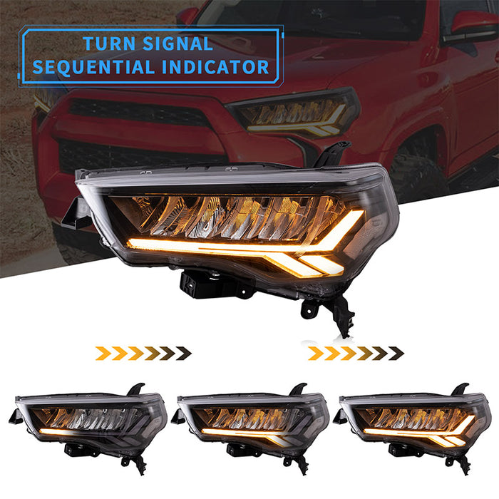 Fits For TOYOTA 4Runner 2014-2024 Daytime Running Light DRL Fog Lamp W/ Turn