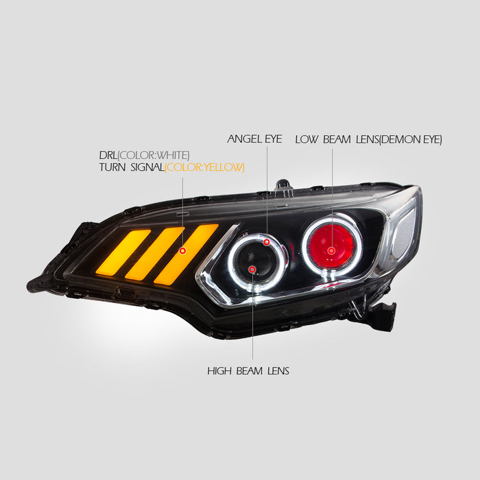 VLAND Dual Beam Projector Headlights For Honda Fit / Jazz (GK5) 2014-2020