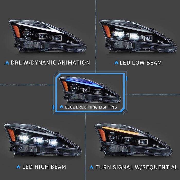 VLAND Headlights for Lexus IS250  Lexus IS350