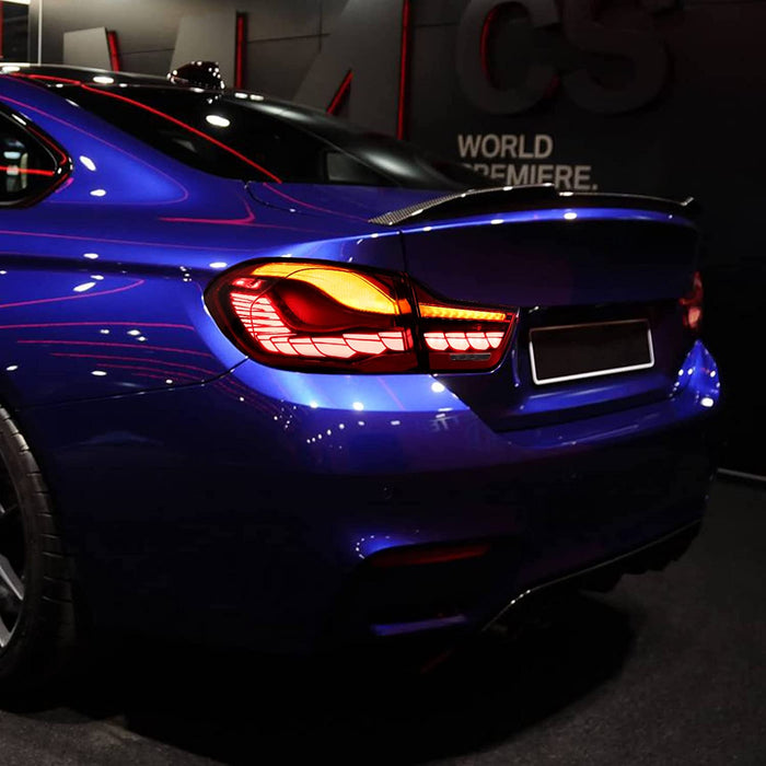 VLAND OLED-Rückleuchten Kompatibel mit BMW M4 F82 F83 F32 F36 Limousine/Coupe/Cabrio 2014–2020