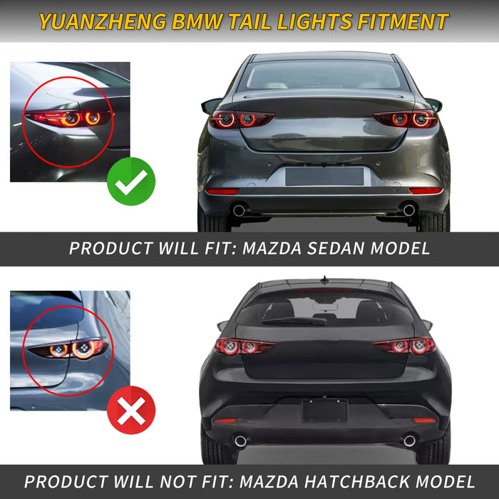 Mazda 3 Axela Sedan Tail Lights