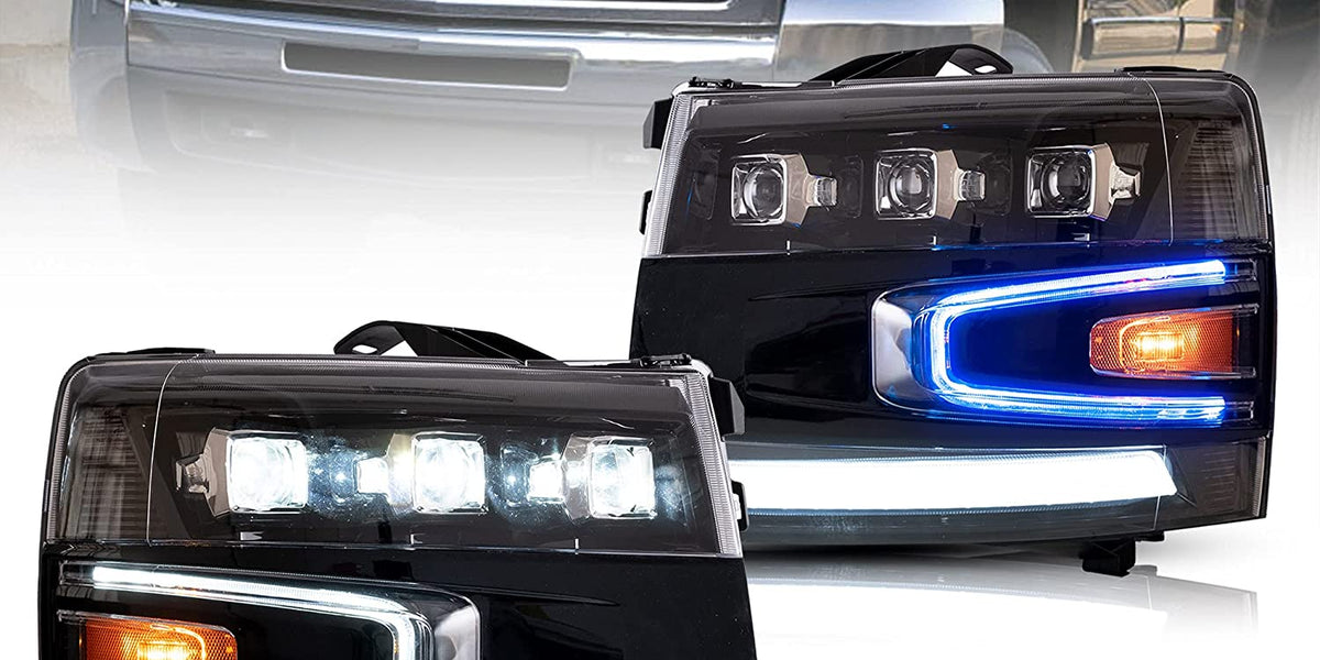 Sell Chevy 07-12 Silverado 1500/2500/3500 Crystal Smoke Tint Lens Headlights In California, US - Foto 3