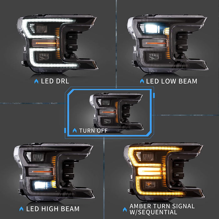 VLAND Ford F150 2018-2021 Headlights