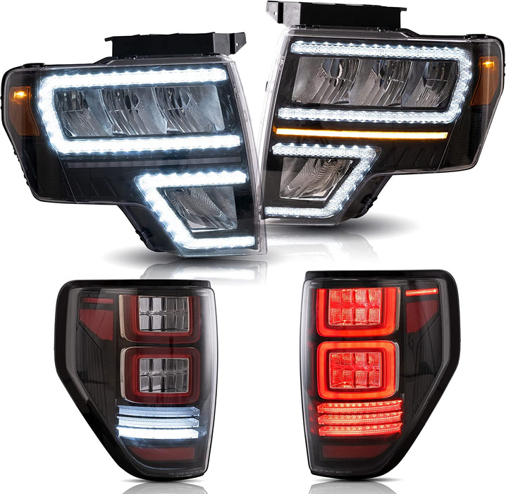 VLAND LED Headlights And Tail lights Assembly Fit for Ford F150 2009-2014