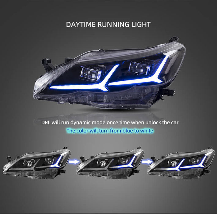 DRL(the color will turn from blue to white)