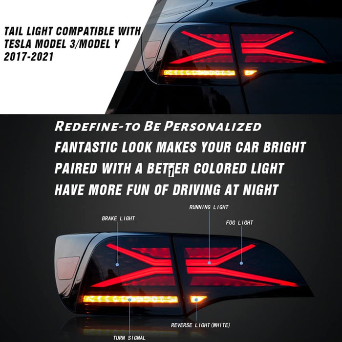 VLAND Tesla Model 3/Y 2017-2022 Tail Lights
