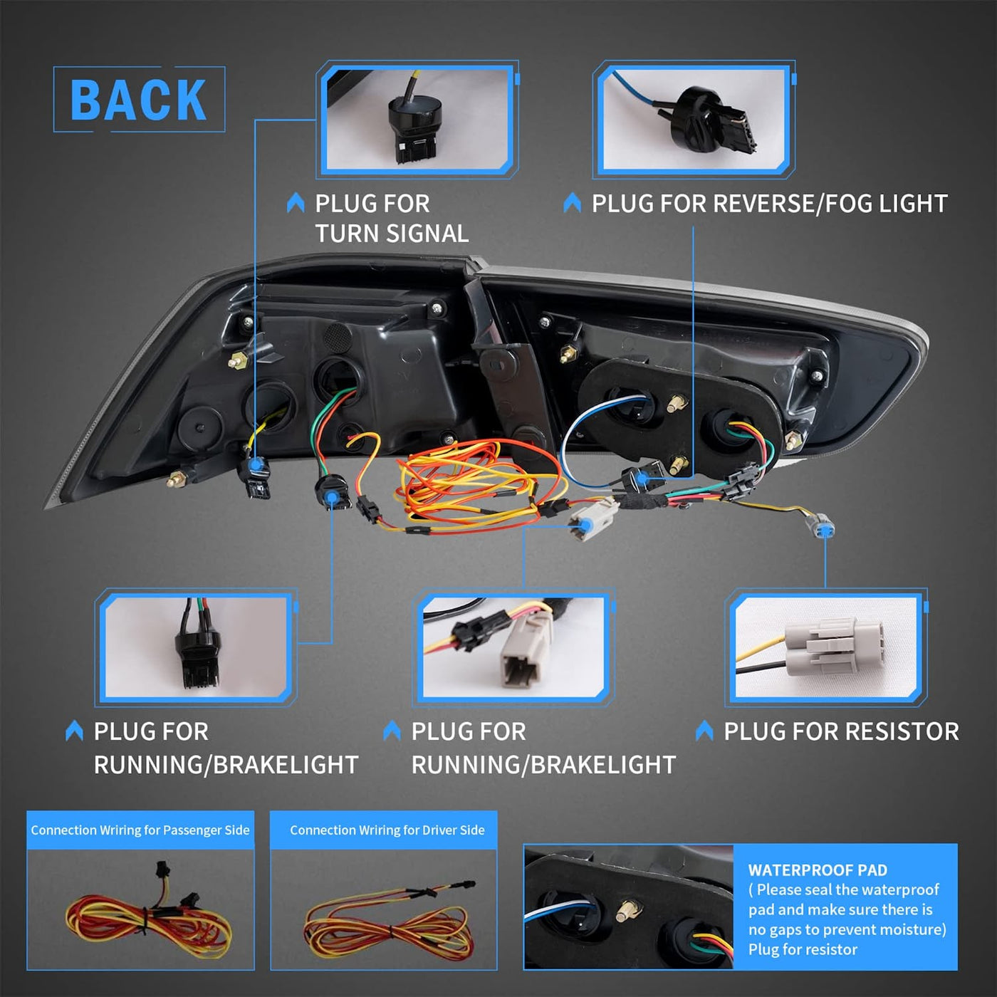 VLAND LED Tail Lights For Mitsubishi Lancer EVO X 2008-2018 — VLAND ...