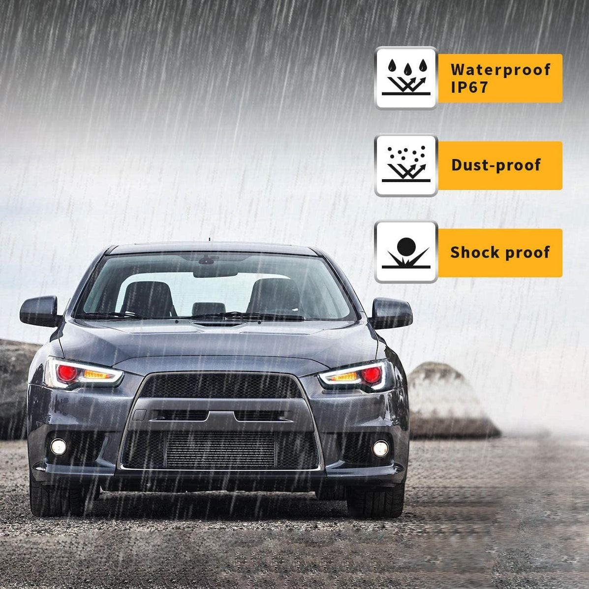 VLAND Demon Eye Projector Headlights for Mitsubishi Lancer EVO X 2008