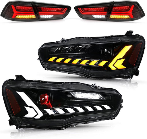 VLAND Headlights Mitsubishi Lancer& EVO X Tail Lights